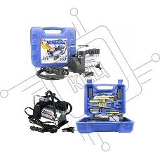 Автомобильный компрессор NOVA BRIGHT АК-35 пластик. кейс с инструментом 47639