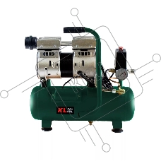 Профессиональный бесшумный воздушный компрессор KLPRO KLK8S (сеть, 0,7Квт, 8 бар, 131л/мин, емкость 8л)