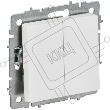 Выключатель 2-кл. прох. 10А ВС10-2-6-БрАБ а/б IEK. BRITE