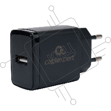 Зарядное устройство Cablexpert MP3A-PC-57, 5Вт, 1А, 1хUSB, черный, пакет