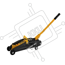 Домкрат гидравлический подкатной с фиксатором Denzel, 2 т, 130-330 мм 51153