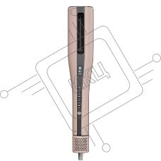 Фен-выпрямитель для волос Haier HHS-605 розовый, 210 °C, 4 режима