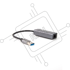 Кабель-переходник USB 3.0 (Am) --> LAN RJ-45 Ethernet 1000 Mbps, Aluminum Shell,Telecom <TU312M>