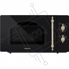Микроволновая печь HIBERG VM-4288 BR черный, 20 л, 700 Вт, переключатели - поворотный механизм