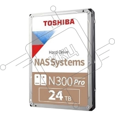 Жесткий диск HDD Toshiba N300 Pro 24Tb 7200rpm SATA-III 1024Mb 3.5