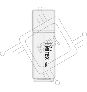 Флеш Диск 8GB Mirex Line, USB 2.0, Белый