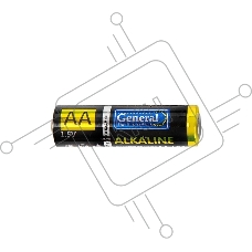 Батарейка General  GBAT-LR6  AA  щелочная 10шт в пленке + коробке (800592) (10/720)