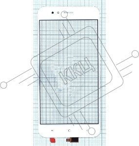 Сенсорное стекло (тачскрин) для Xiaomi Mi A1 / Mi 5X, белое