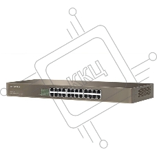 Коммутатор неуправляемый IP-COM F1024 24 порта, 24x100 Мбит/с, установка в стойку, металлический корпус