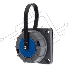 Розетка настенная Rexant фланцевая влагозащищенная с крышкой 16 А, 2Р+РЕ, IP68