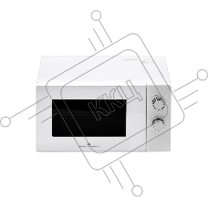 Микроволновая печь General Electronics GE MS120W белая, 20 л, 700 Вт, переключатели — поворотный механизм