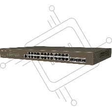 Коммутатор IP-COM G5328F, 24×1 Гбит/с + 4×1 Гбит/с SFP, управляемый