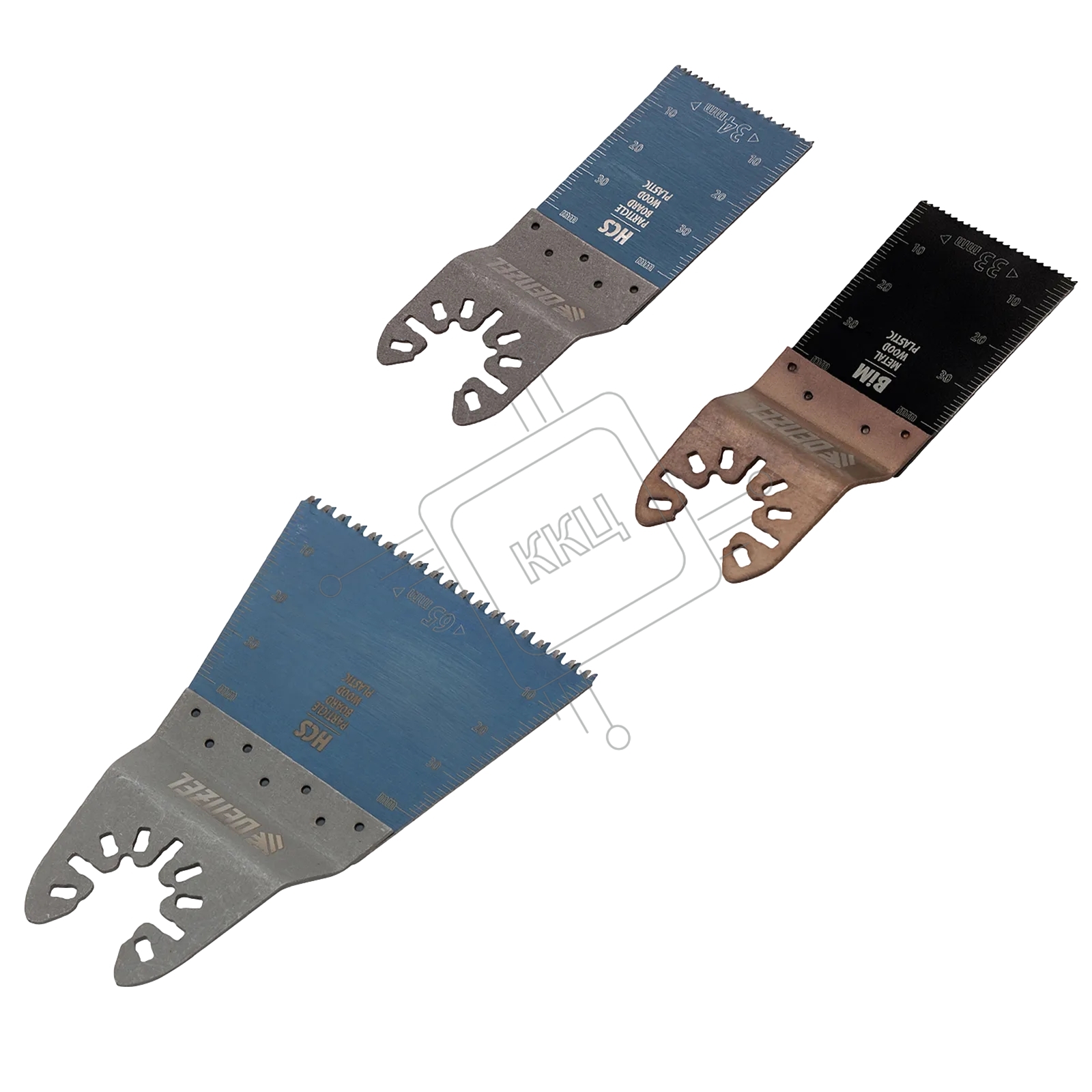 Набор насадок для МФИ Denzel по дереву и металлу, 3 шт.