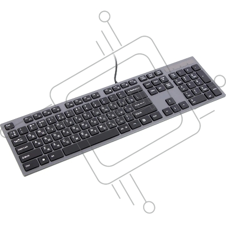 Клавиатура A4Tech  KV-300H серый/черный USB slim