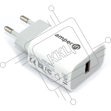 Блок питания (сетевой адаптер) Amperin USB-А, USB-C (YDS-TC045-011) 45W, белый