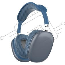 Гарнитура Bluetooth QUMO Emotion (ВТ 0092)  MicroSD  AUX  накладная  Bluetooth 5.3  360 мА  10ч  cиняя