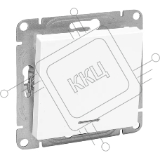 Механизм выключателя EKF UP1-SWW-14 одноклавишный, с подсветкой, белый Эпика