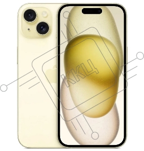 Смартфон Apple A3092 iPhone 15 128Gb желтый, моноблок 3G 4G 2Sim 6.1