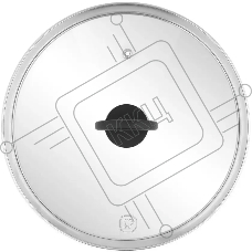 Крышка Rondell Handy RDA-1687 d=26см крыш.прозрачный руч.черная