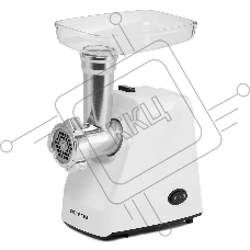Мясорубка электрическая Polaris PMG1852 RUS белый, 1800 Вт, 2.0 кг/мин, реверс, защита от перегрузки, насадки - 2