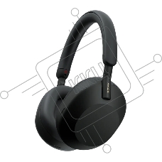 Гарнитура мониторные Sony WH-1000XM5 1.2м черный беспроводные bluetooth оголовье (WH1000XM5/B)