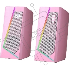 Акустическая система 2.0 REDRAGON 71776 Anvil, 5 Вт, RGb, USB+3.5мм розовый