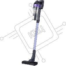 Пылесос вертикальный Samsung VS15A6031R4/EV фиолетовый/черный, питание от аккумулятора, 150 Вт, уборка сухая, пылесборник 0.8 л, работа от АКБ max 40 мин.