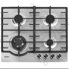 Газовая варочная поверхность Haier HHX-M64RFVLX, 4 конфорки, нержавеющая сталь, 8300 Вт