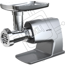 Мясорубка электрическая Korting KMG 0604 X 2500 Вт, 8 насадок, производительность 3.5 кг/мин, защита от перегрева, реверс, серебристый