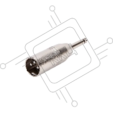 Переходник аудио FORCE CFA-012XLR (M) 3-pin на 1/4