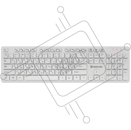 Клавиатура + мышка DEFENDER AUCKLAND C-987 RU WHITE 45987