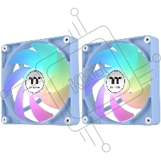 Комплект вентиляторов для корпуса Thermaltake CT120 ARGB (2 шт.) голубой, 120 мм, 2000 об/мин, 25.8 дБ, 4 pin