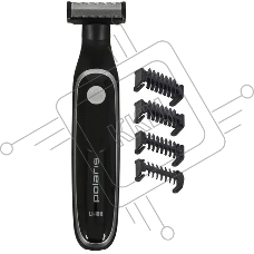 Машинка для стрижки Polaris PHC 0202R черный/серебристый