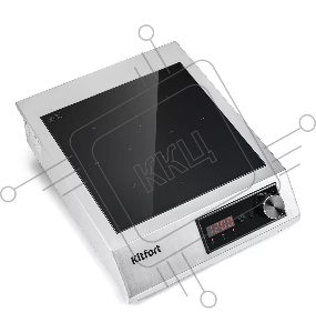 Плита Индукционная Kitfort КТ-142 серебристый/черный стеклокерамика (настольная)