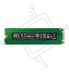 SSD накопитель M.2 500GB Samsung 860 EVO (R550/W520Mb/s, V-NAND, SATA 6Gb/s, 2280) (MZ-N6E500BW)