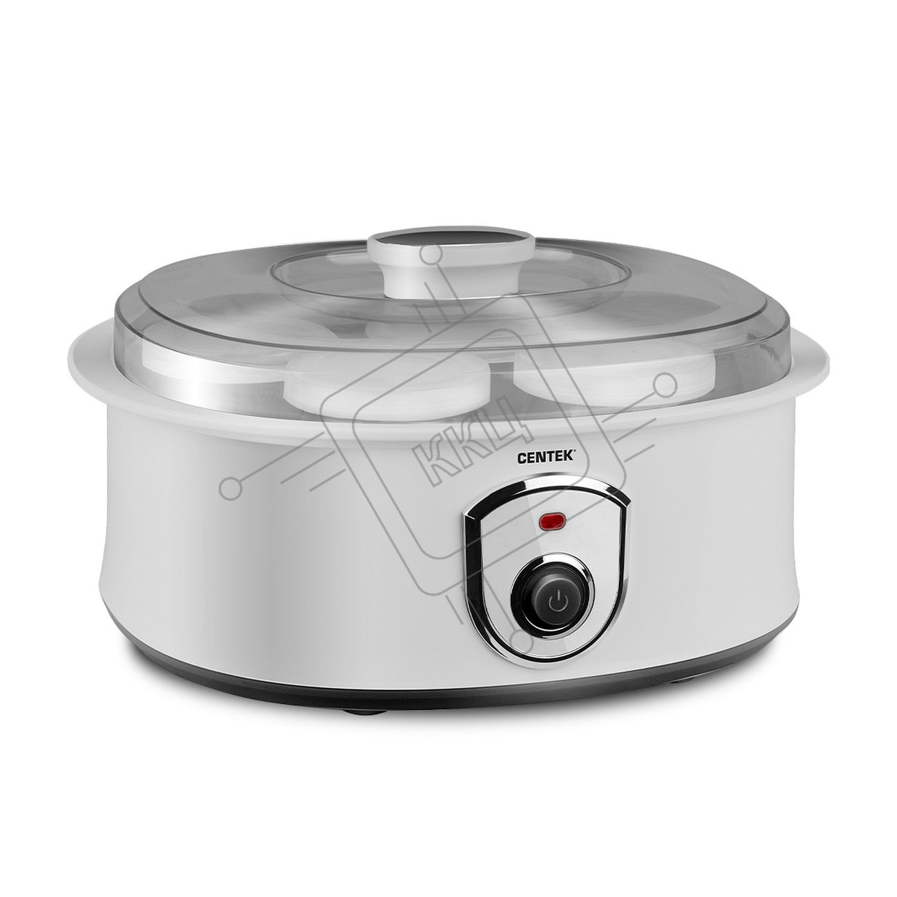 Йогуртница Centek CT-1442 15 Вт, 200 мл, емкостей - 7 шт, материал баночек - стекло, белый