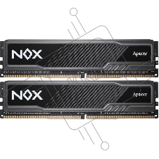 Оперативная память Apacer Nox, DDR4, 16GB (2x8GB), 3600MHz, CL18, UDIMM, с радиатором, серый
