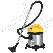 Пылесос Deerma DEM-TJ150W желтый/серебристый, 250/1400 Вт, уборка сухая/сбор жидкости, пылесборник контейнер 21 л