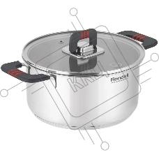 Кастрюля Rondell Stripes RDS-1637, 2.8л, 20см, с крышкой, сталь