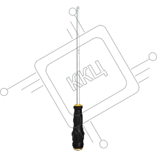 Крестовая отвертка со сквозным хвостовиком (ударная) Deli DL627010 PH3x250