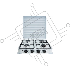 Плитка газовая ВАСИЛИСА ВА-6504 четырехконфорочная,белая