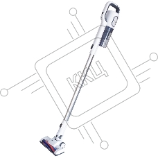 Пылесос вертикальный SUPRA VCS-5095 белый, питание от аккумулятора, 120 Вт, уборка сухая, пылесборник 0.5 л