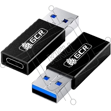 Адаптер-переходник GCR USB 3.0 (USB 3.2 Gen 1) на TypeC, M/F, черный, 5 Гбит/с, GCR-54945