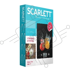 Весы кухонные электронные Scarlett SC-KS57P63 макс.вес:8кг рисунок