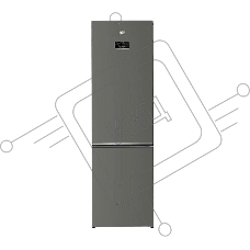 Холодильник Beko B3R0CNK402HG серый, двухкамерный, 257/100 л., морозилка снизу, No Frost