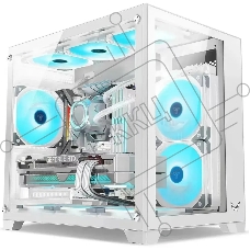 Компьютерный корпус AeroCool / Formula Crystal Z5 белый без БП mATX 11x120мм 2xUSB 2.0 1xUSB 3.0 audio bott PSU