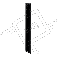 Дизайн-радиатор Royal Thermo Insignia C2180 - 06 секц. RAL9005m