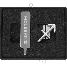Шильд-символ Moleskine Zodiac Стрелец, металл, серебристый, коробка с европодвесом, PINSAGITTARIUSSILV