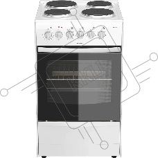 Плита электрическая Darina 1B EM 341 406 W белый/черный, конфорок 4 шт, духовка 50 л, 50 см x 85 см x 56 см