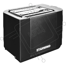Тостер Starwind ST2103 черный, 700 Вт, 2 слота